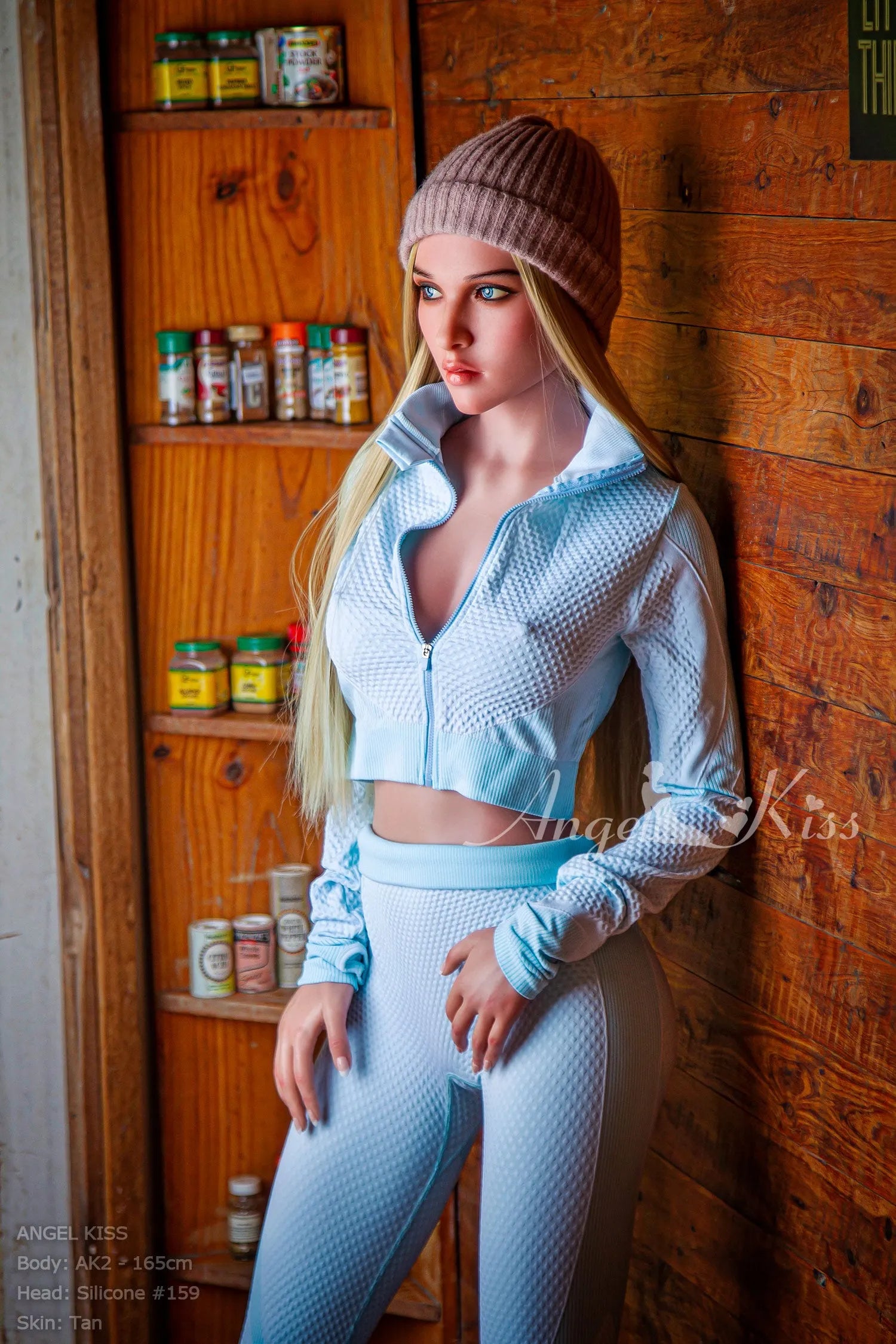 Angelkiss? 165cm (5.4') 159# D-Breasts Full Silicone Sex Dolls Model Props (NO.2828)