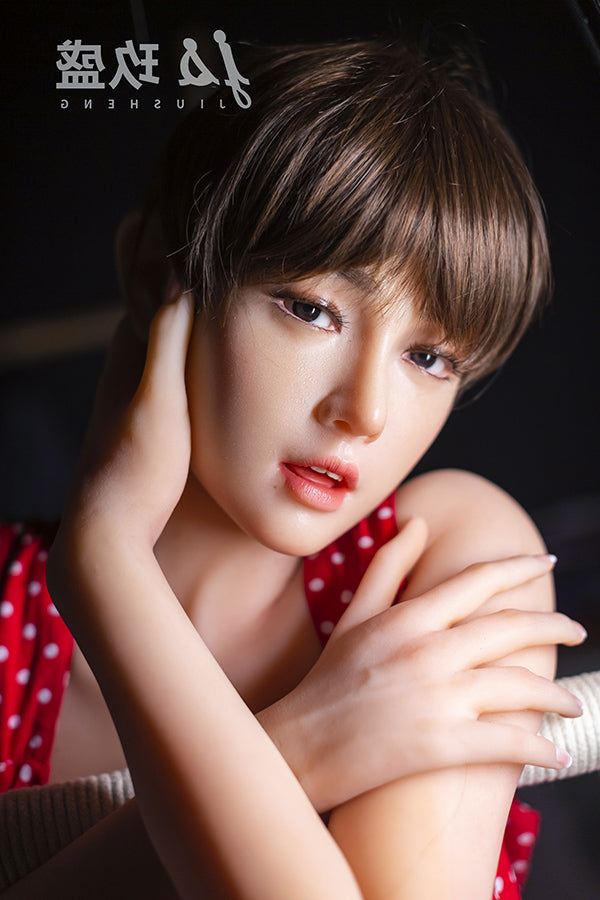 150cm/4ft11 D-cup Medium Breast Silicone Head Sex Doll - Coco Jiusheng