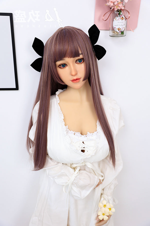 150cm/4ft11 D-cup Medium Breast Silicone Head Sex Doll -#8_Shirley Jiusheng