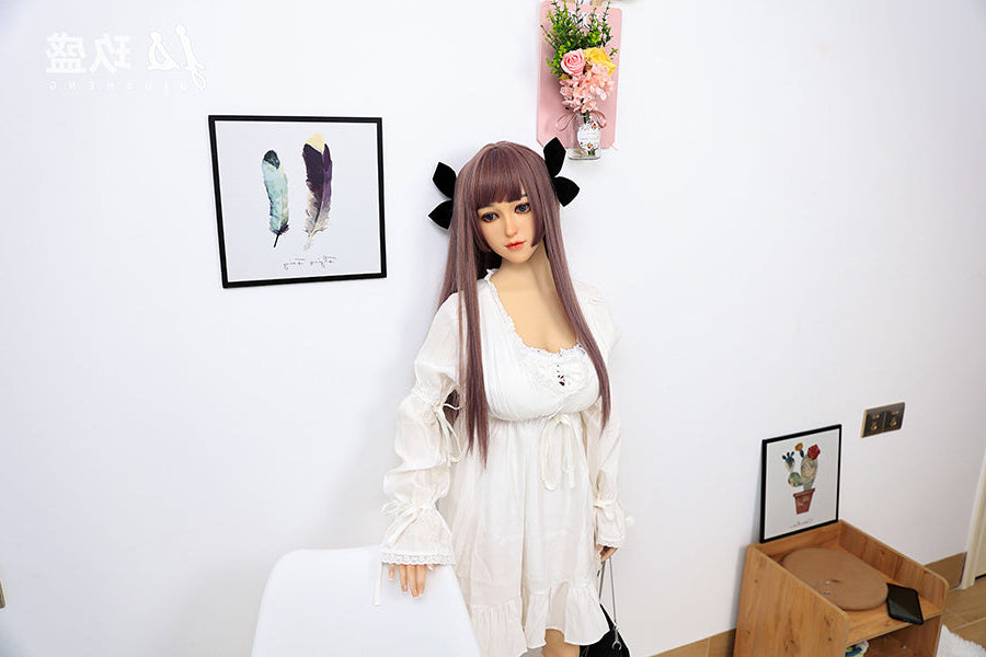 150cm/4ft11 D-cup Medium Breast Silicone Head Sex Doll -#8_Shirley Jiusheng
