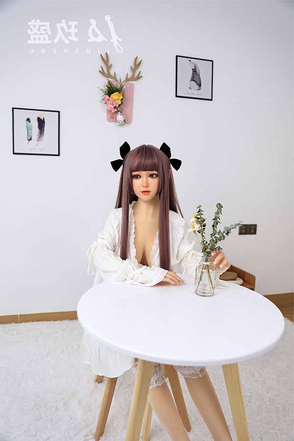 150cm/4ft11 D-cup Medium Breast Silicone Head Sex Doll -#8_Shirley Jiusheng