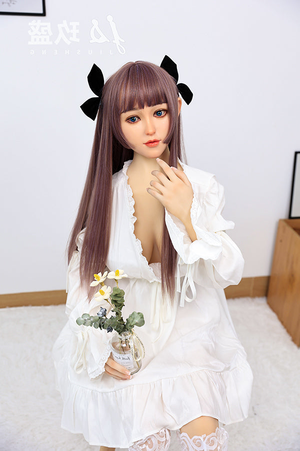 150cm/4ft11 D-cup Medium Breast Silicone Head Sex Doll -#8_Shirley Jiusheng