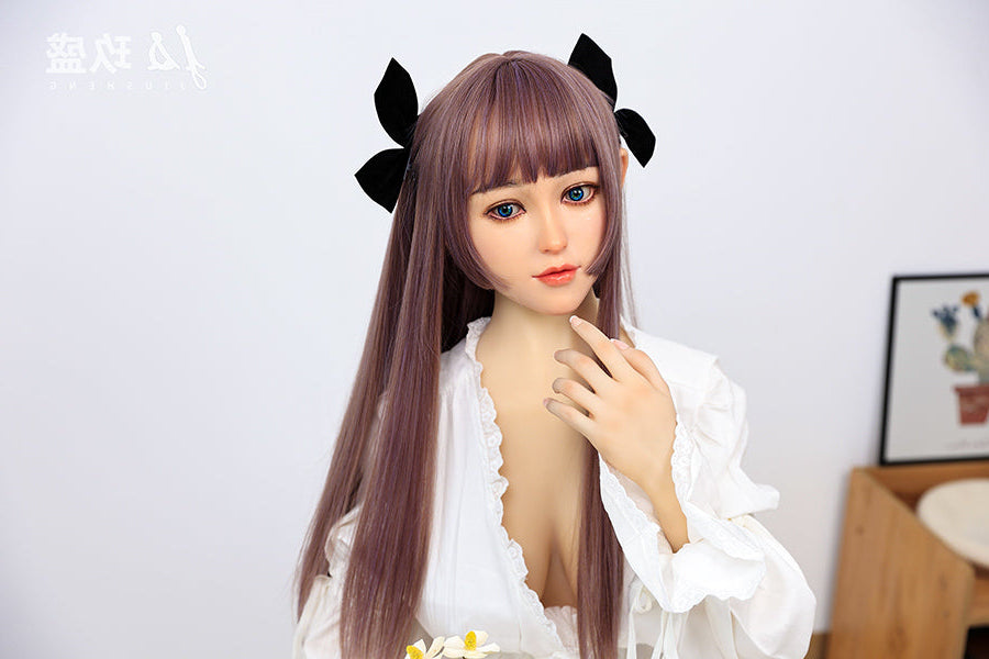 150cm/4ft11 D-cup Medium Breast Silicone Head Sex Doll -#8_Shirley Jiusheng