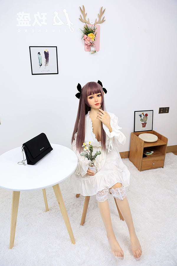 150cm/4ft11 D-cup Medium Breast Silicone Head Sex Doll -#8_Shirley Jiusheng