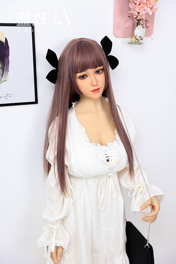 150cm/4ft11 D-cup Medium Breast Silicone Head Sex Doll -#8_Shirley Jiusheng