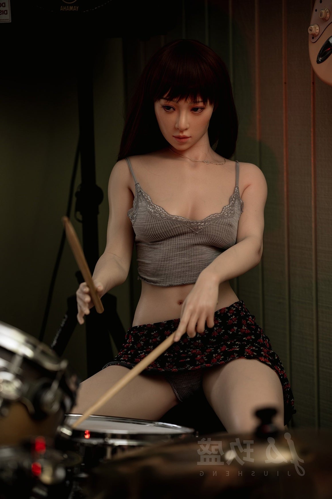 156cm/5ft1 B-cup Full Silicone Sex Doll - Aki Jiusheng