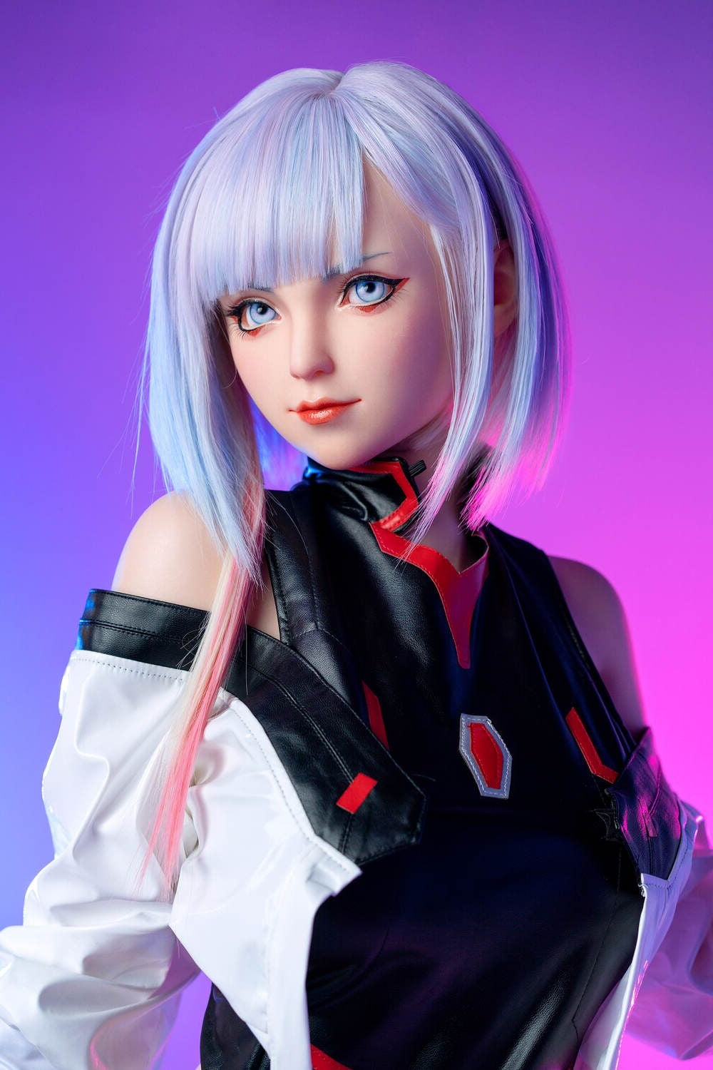 156cm/5ft1 E-cup Game Lady Silicone Anime Sex Doll Lucyna Kushinada