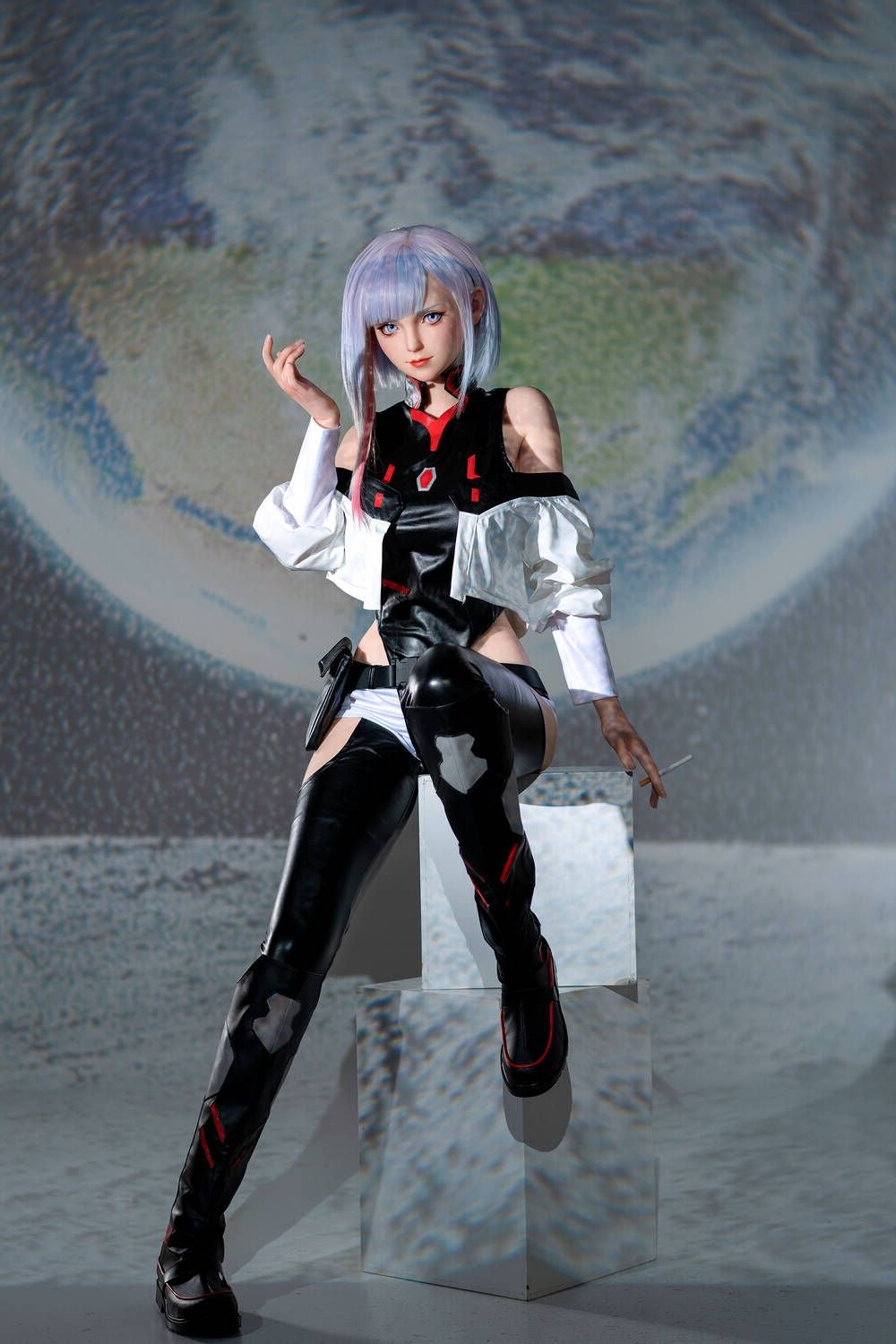 156cm/5ft1 E-cup Game Lady Silicone Anime Sex Doll Lucyna Kushinada