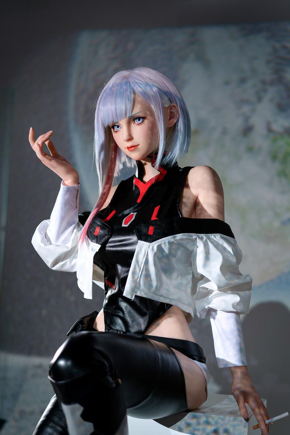 156cm/5ft1 E-cup Game Lady Silicone Anime Sex Doll Lucyna Kushinada