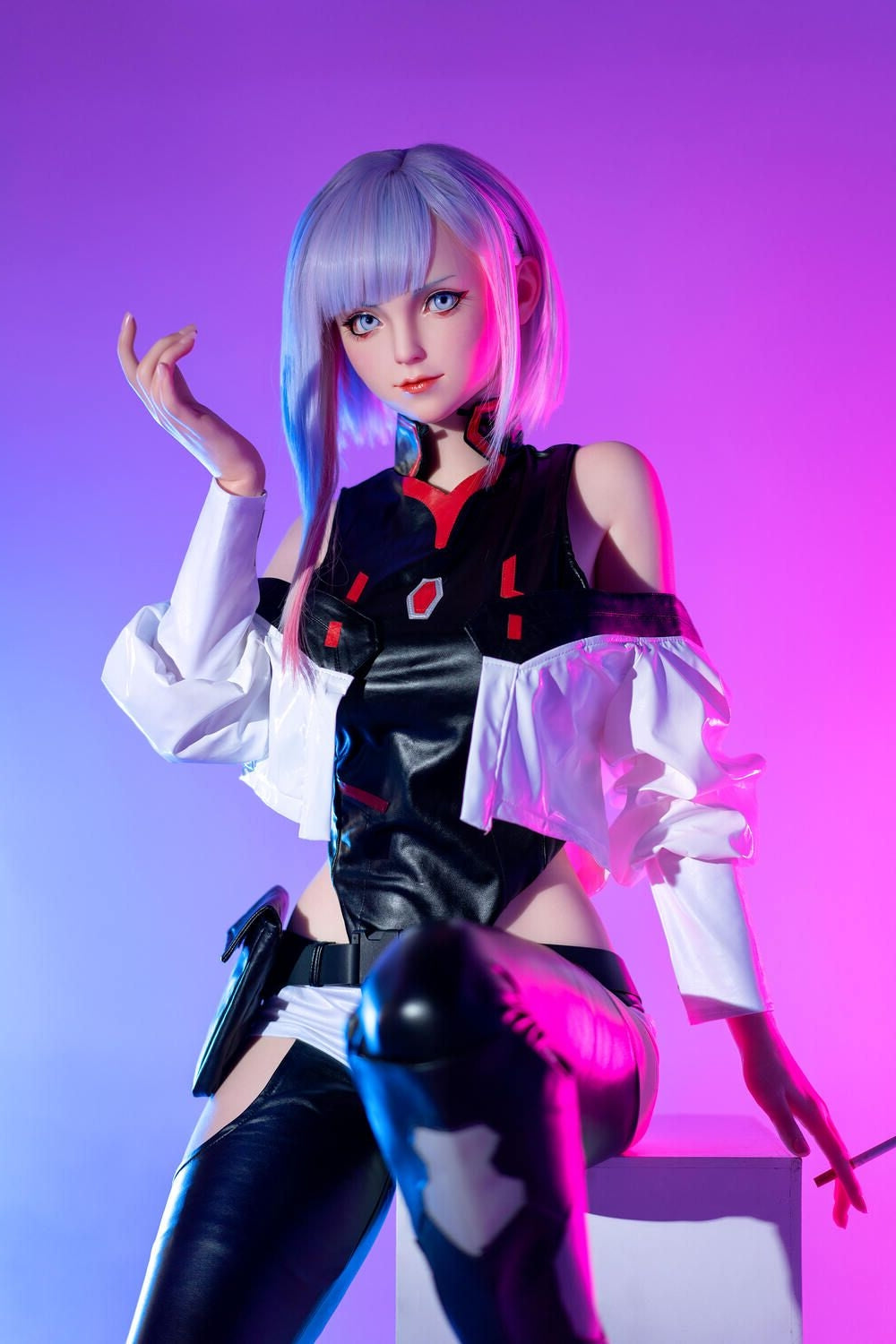 156cm/5ft1 E-cup Game Lady Silicone Anime Sex Doll Lucyna Kushinada