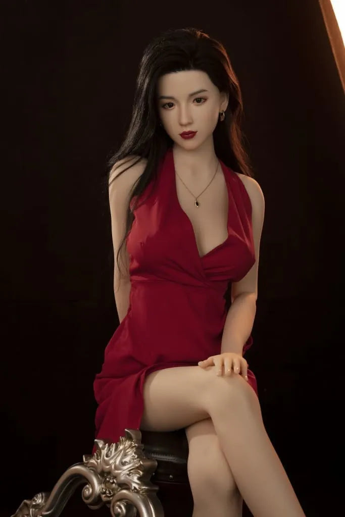 ZELEX? Yanzi 166cm (5.4') GE90# Silicon Head+TPE Body E-Breasts Sex Doll Love Doll (NO.2324)