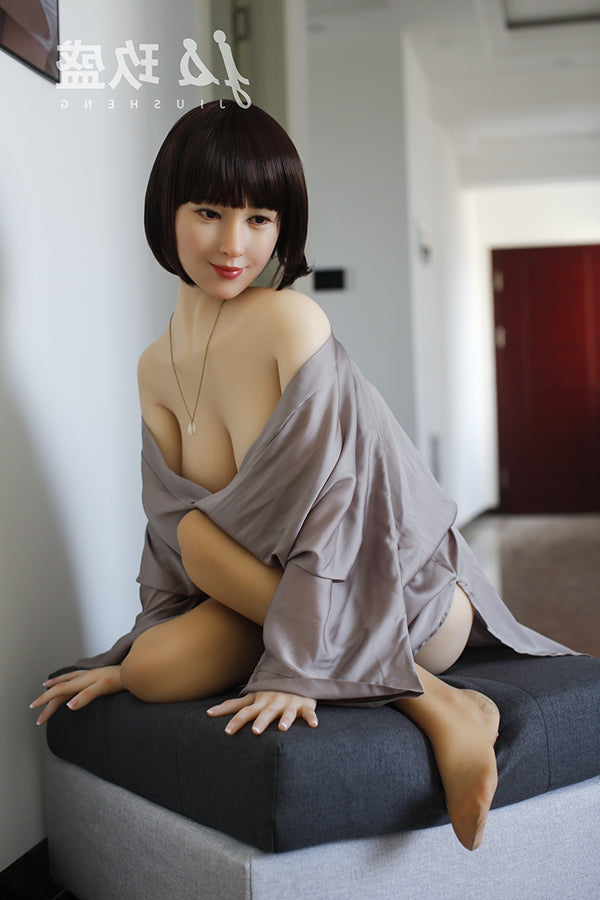 163cm/5ft4 F-cup Big Boobs Silicone Head Sex Doll - #26 Pamela Jiusheng