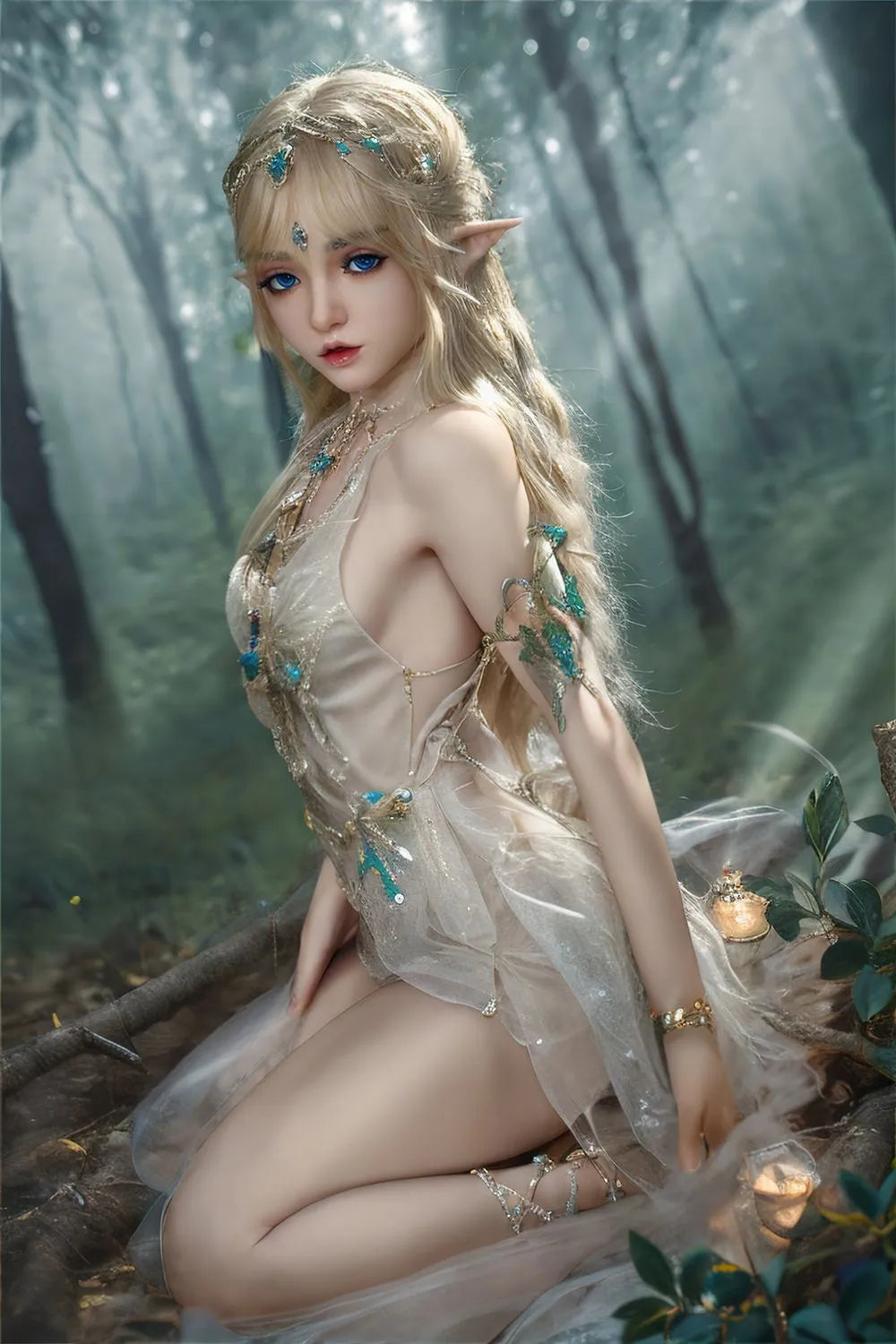 SY Doll | 150cm/4ft9 Lovely Elf Cosplay Movable Jaws Sex Doll - Ailsa