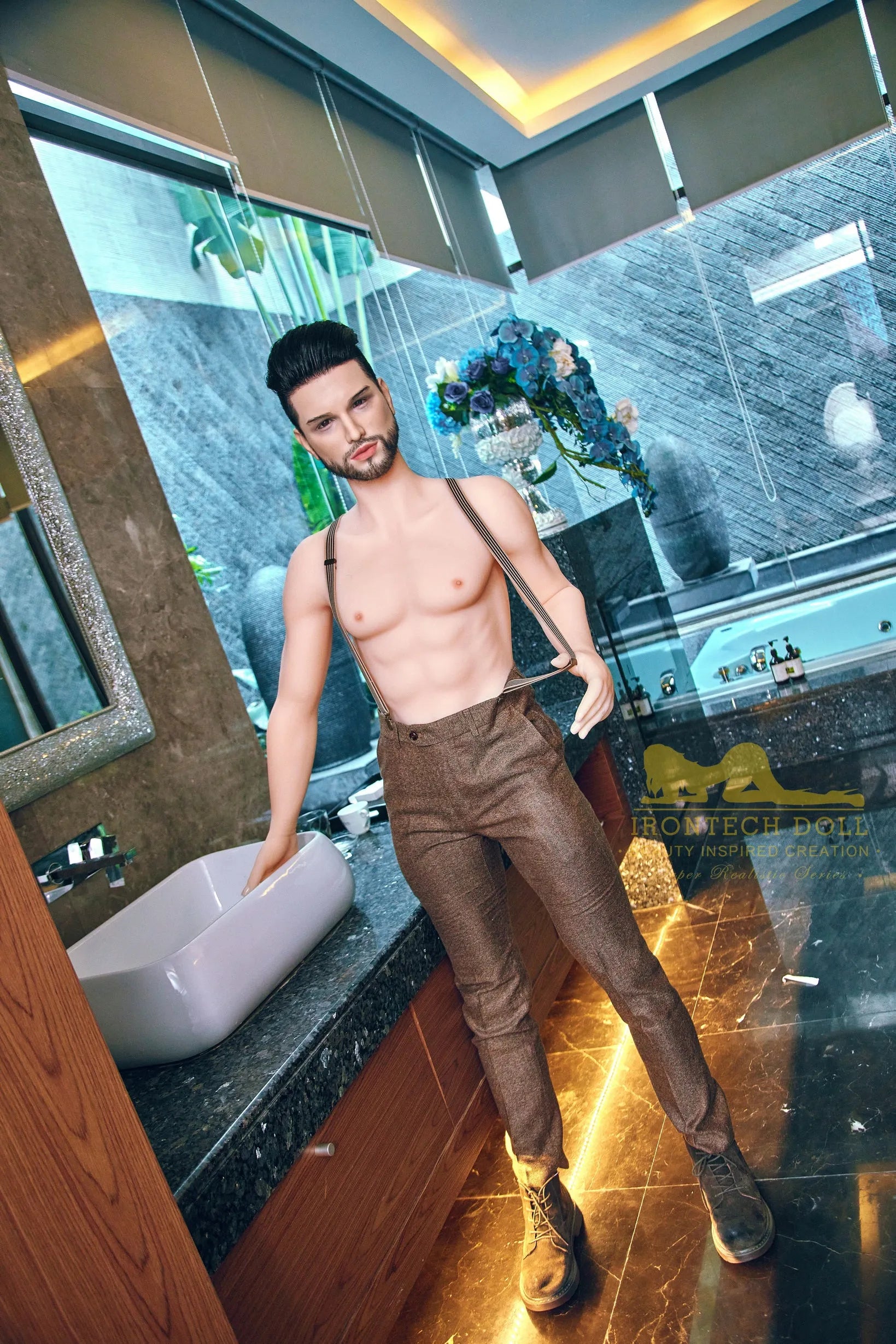 IronTech | Keith - 5Ft 4/162cm Male Sex Doll With Silicone Head