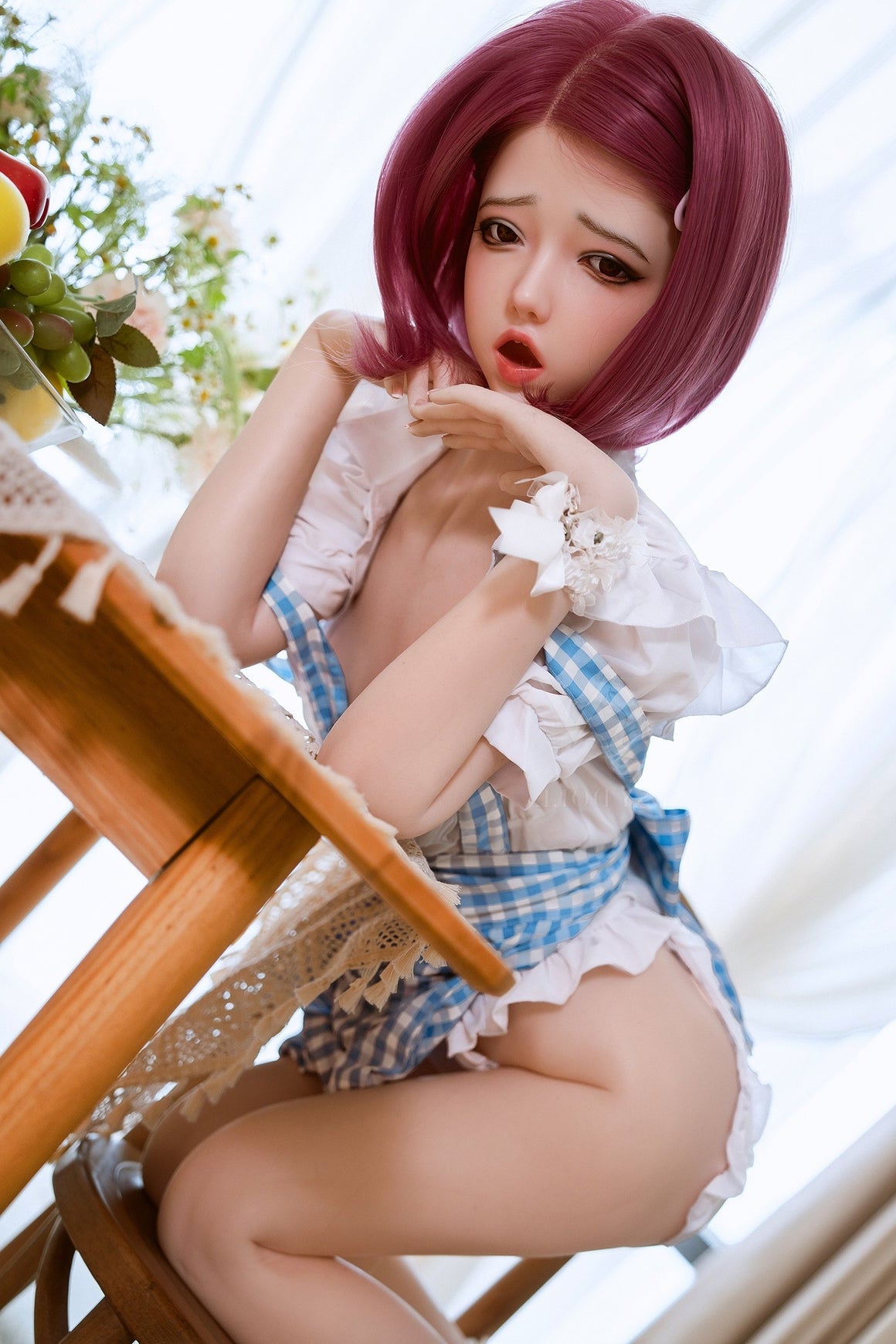 150cm/4ft11 A-cup Cute Silicone Sex Doll – #291 SY