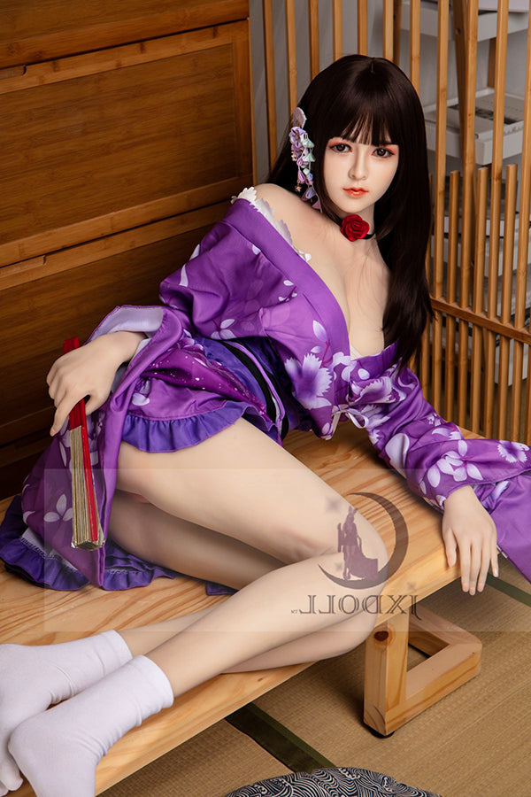 160cm/5ft3 D-cup Silicone Japanese Head Sex Doll - Emi JX