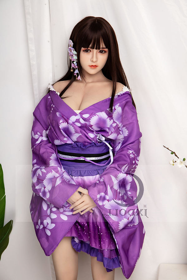 160cm/5ft3 D-cup Silicone Japanese Head Sex Doll - Emi JX