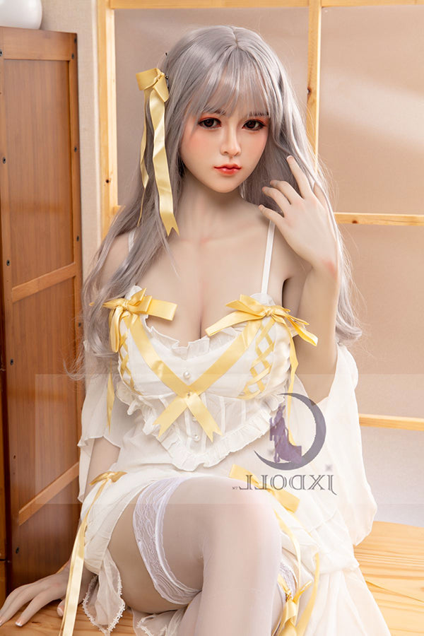 160cm/5ft3 D-cup Silicone Head Sex Doll - Emi JX