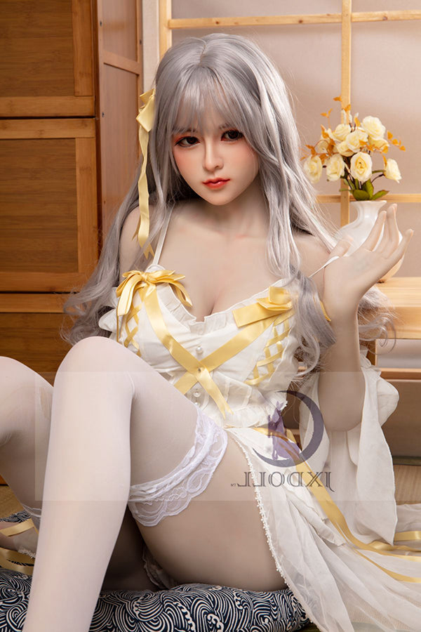 160cm/5ft3 D-cup Silicone Head Sex Doll - Emi JX
