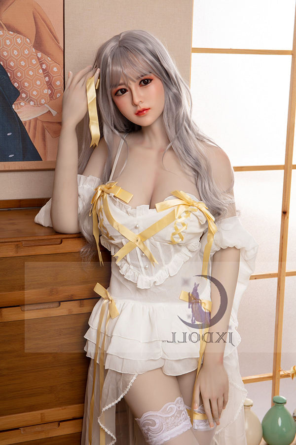 160cm/5ft3 D-cup Silicone Head Sex Doll - Emi JX