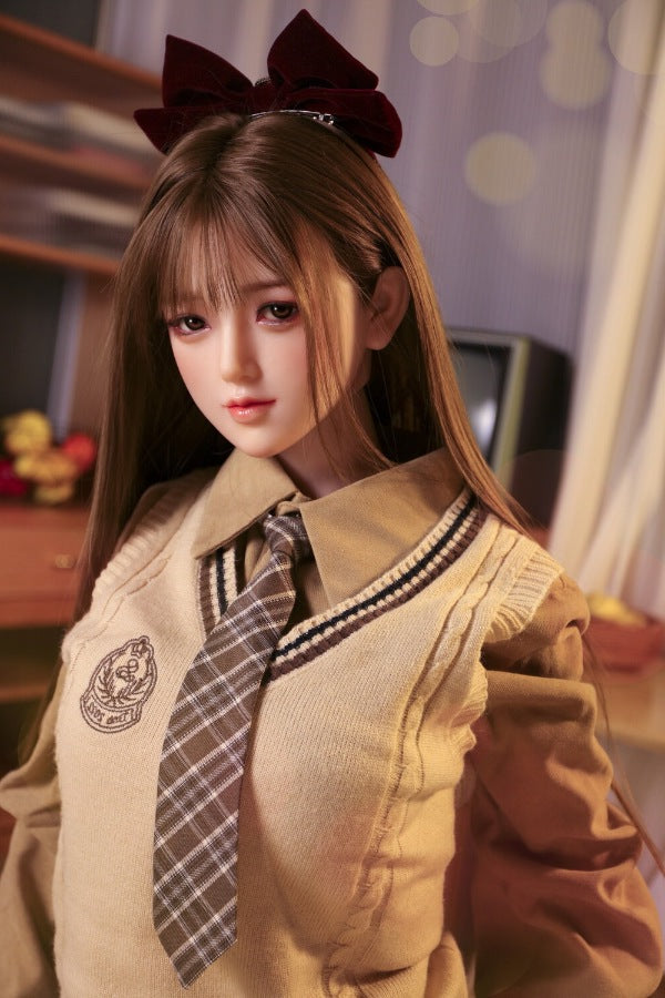 160cm/5ft3 D-cup Silicone Japanese Head Sex Doll - Ren JX