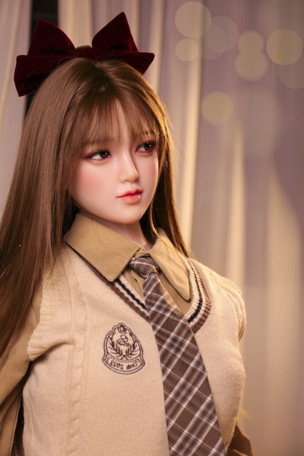160cm/5ft3 D-cup Silicone Japanese Head Sex Doll - Ren JX