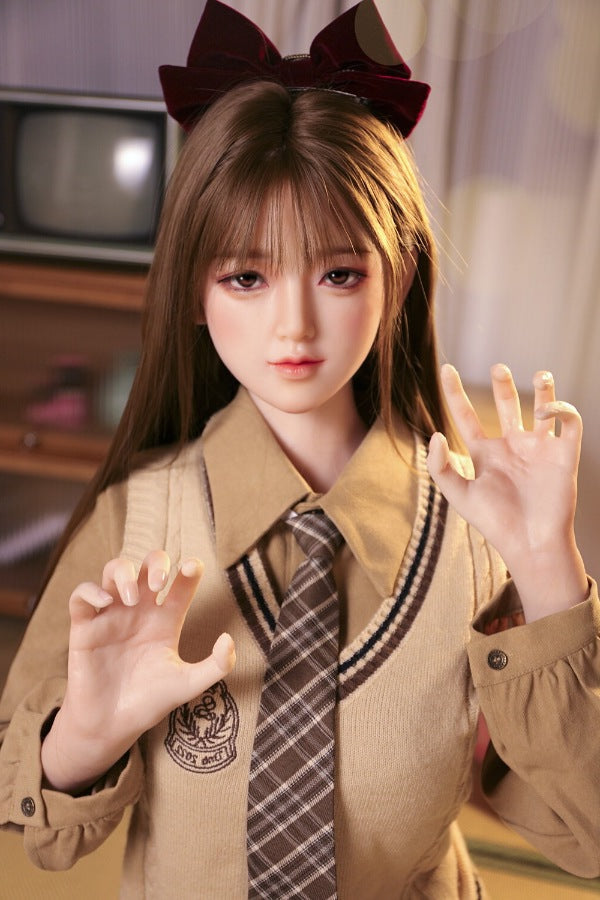 160cm/5ft3 D-cup Silicone Japanese Head Sex Doll - Ren JX