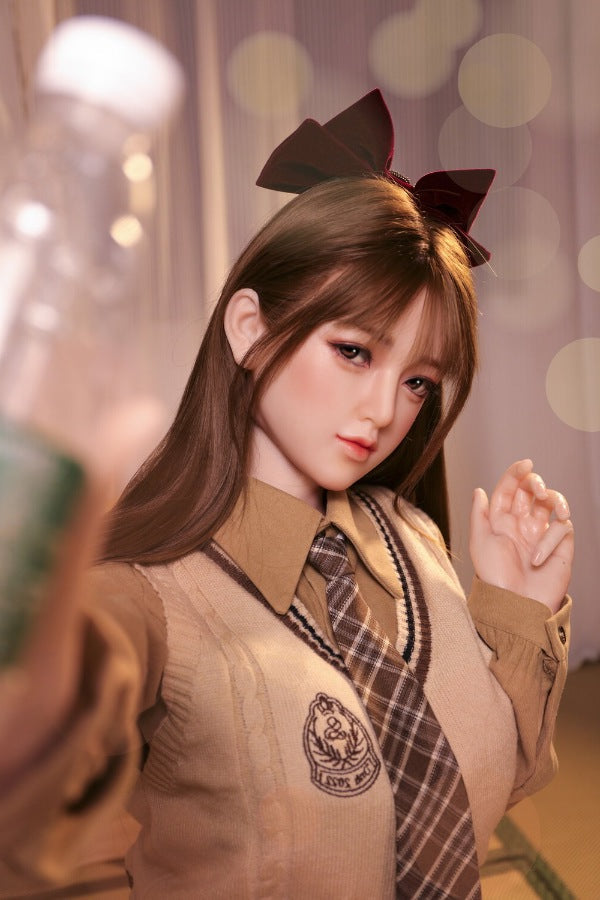 160cm/5ft3 D-cup Silicone Japanese Head Sex Doll - Ren JX