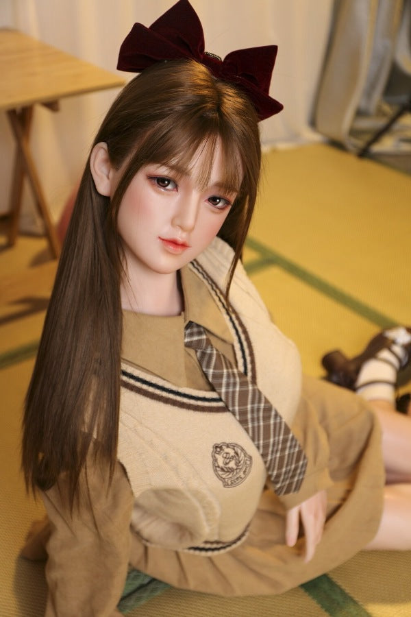 160cm/5ft3 D-cup Silicone Japanese Head Sex Doll - Ren JX