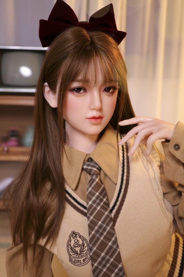 160cm/5ft3 D-cup Silicone Japanese Head Sex Doll - Ren JX