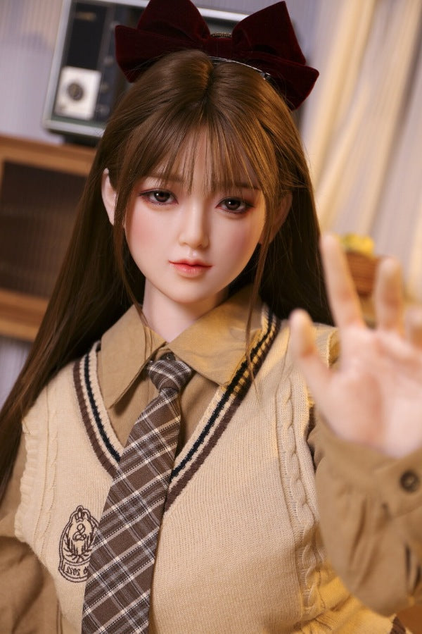160cm/5ft3 D-cup Silicone Japanese Head Sex Doll - Ren JX