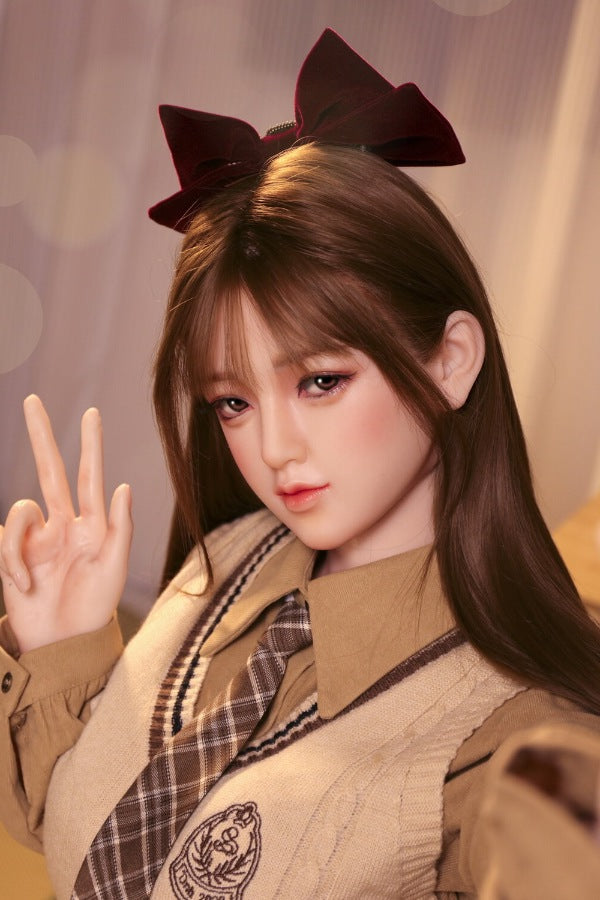 160cm/5ft3 D-cup Silicone Japanese Head Sex Doll - Ren JX