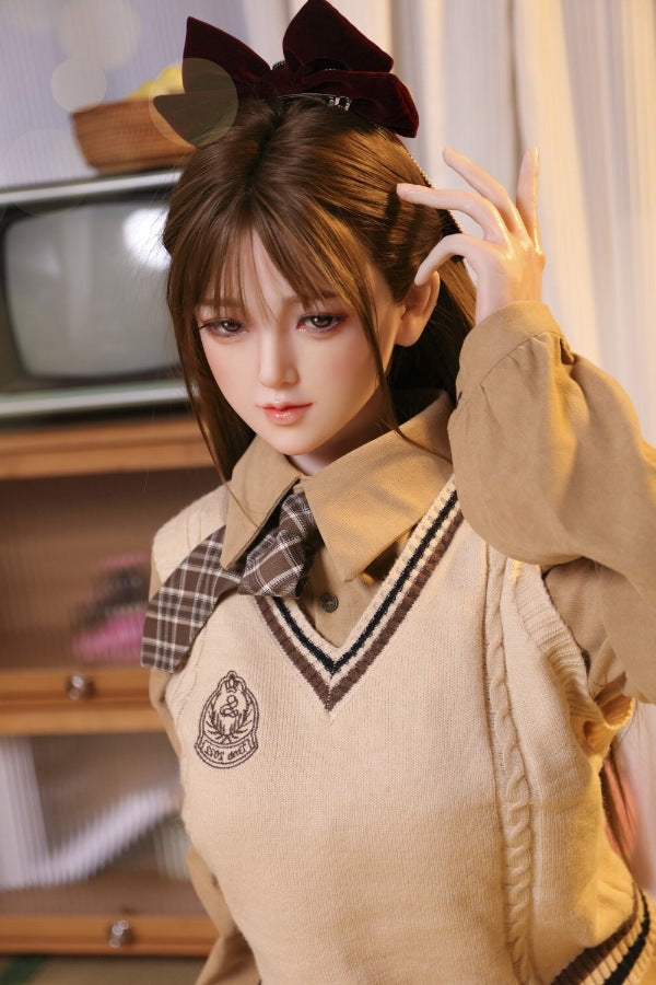 160cm/5ft3 D-cup Silicone Japanese Head Sex Doll - Ren JX