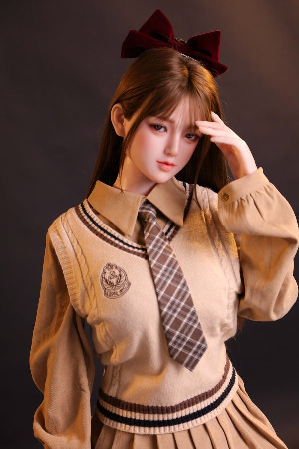 160cm/5ft3 D-cup Silicone Japanese Head Sex Doll - Ren JX