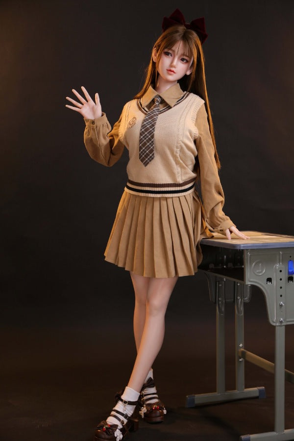 160cm/5ft3 D-cup Silicone Japanese Head Sex Doll - Ren JX