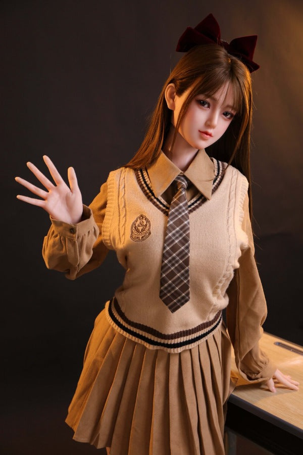 160cm/5ft3 D-cup Silicone Japanese Head Sex Doll - Ren JX