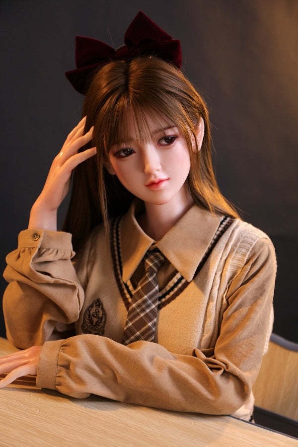 160cm/5ft3 D-cup Silicone Japanese Head Sex Doll - Ren JX