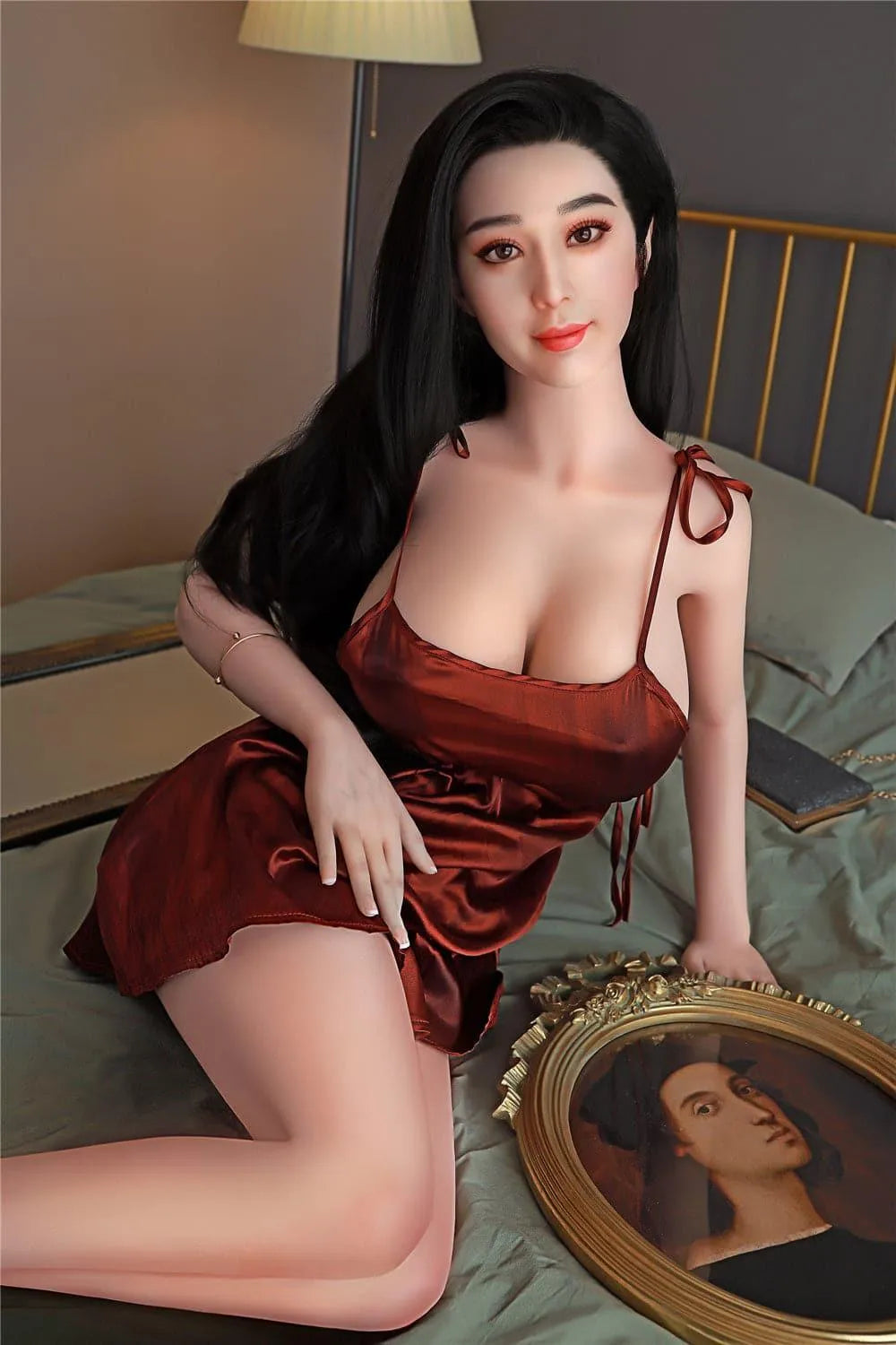 168cm (5' 6") F BreastsChinese Celebrity Silicone Head Sex Doll - Mirabelle