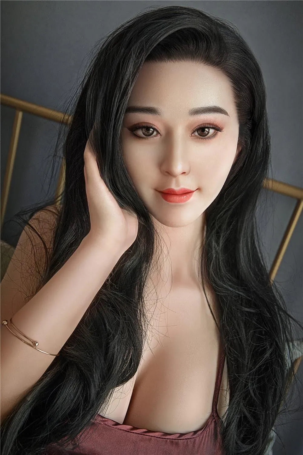 168cm (5' 6") F BreastsChinese Celebrity Silicone Head Sex Doll - Mirabelle