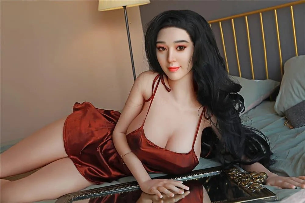 168cm (5' 6") F BreastsChinese Celebrity Silicone Head Sex Doll - Mirabelle