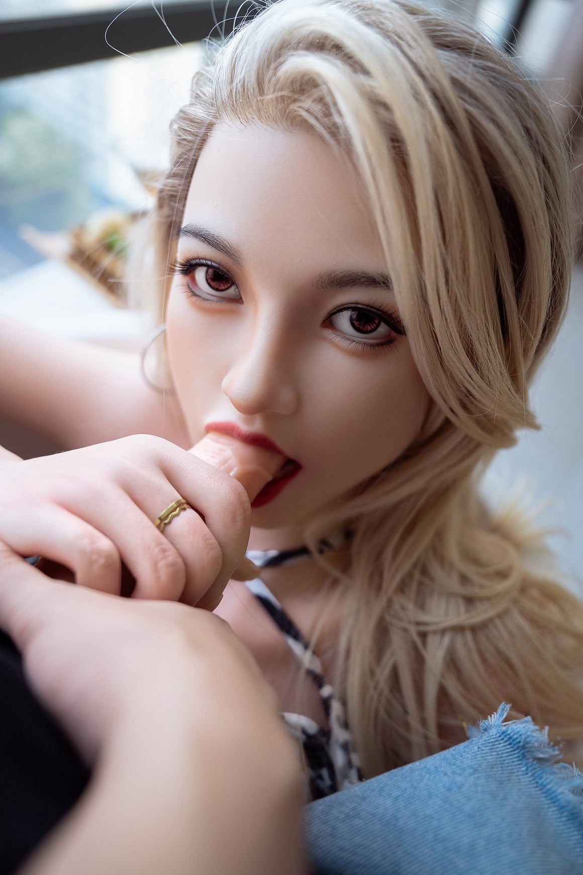 156cm/5ft1 K-cup Blonde Silicone Sex Doll – M27 SY