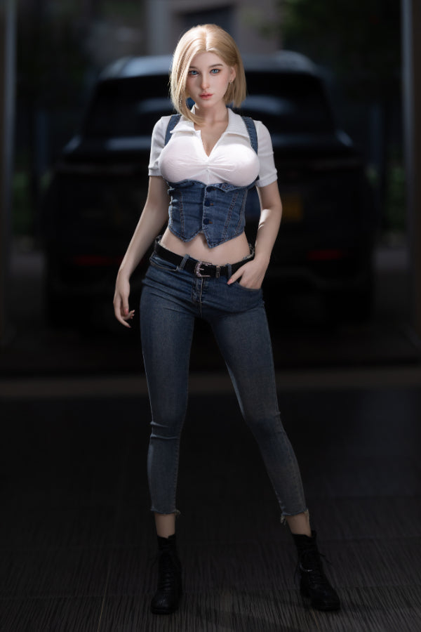 167cm/5ft6 E-Cup Blonde Silicone Sex Doll #AB12 Scarlett White Aibei