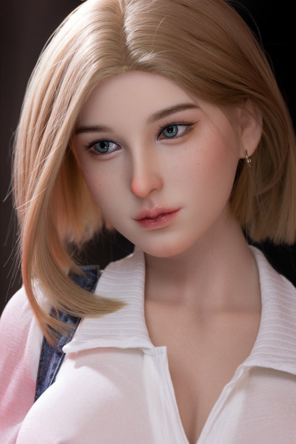 167cm/5ft6 E-Cup Blonde Silicone Sex Doll #AB12 Scarlett White Aibei