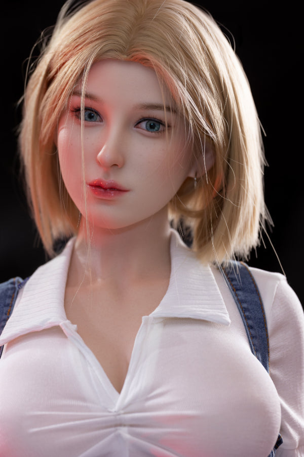 167cm/5ft6 E-Cup Blonde Silicone Sex Doll #AB12 Scarlett White Aibei