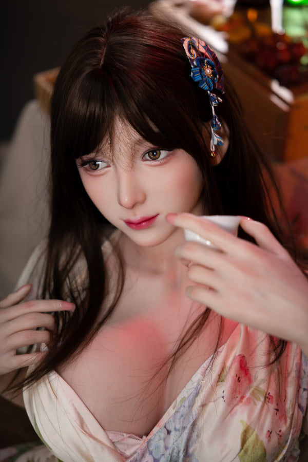 167cm/5ft6 E-Cup Big Breast Silicone Sex Doll #AB17 Rika White Aibei