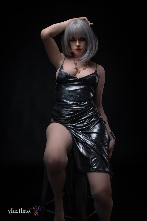 170cm/5ft7 D-Cup Tall White Hair Realistic Silicone Sex Doll - S38 Flo Torso Lady