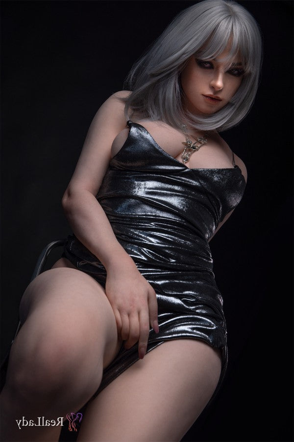 170cm/5ft7 D-Cup Tall White Hair Realistic Silicone Sex Doll - S38 Flo Torso Lady