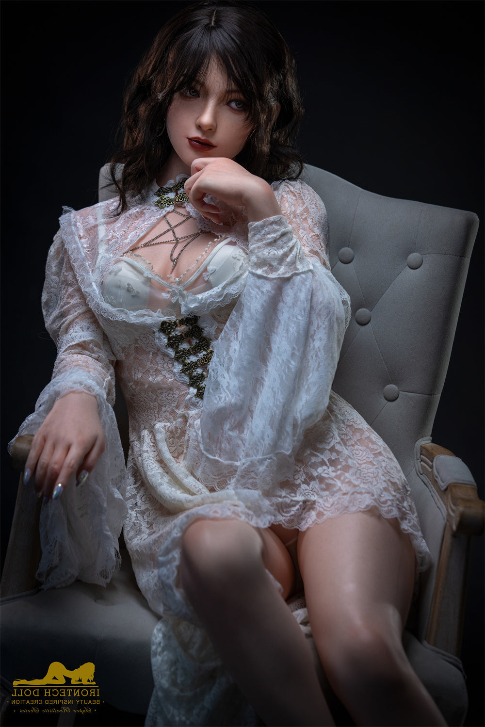 163cm/5ft4 C-Cup Bubble Butt Full Silicone Love Doll with S36 Head Irontech