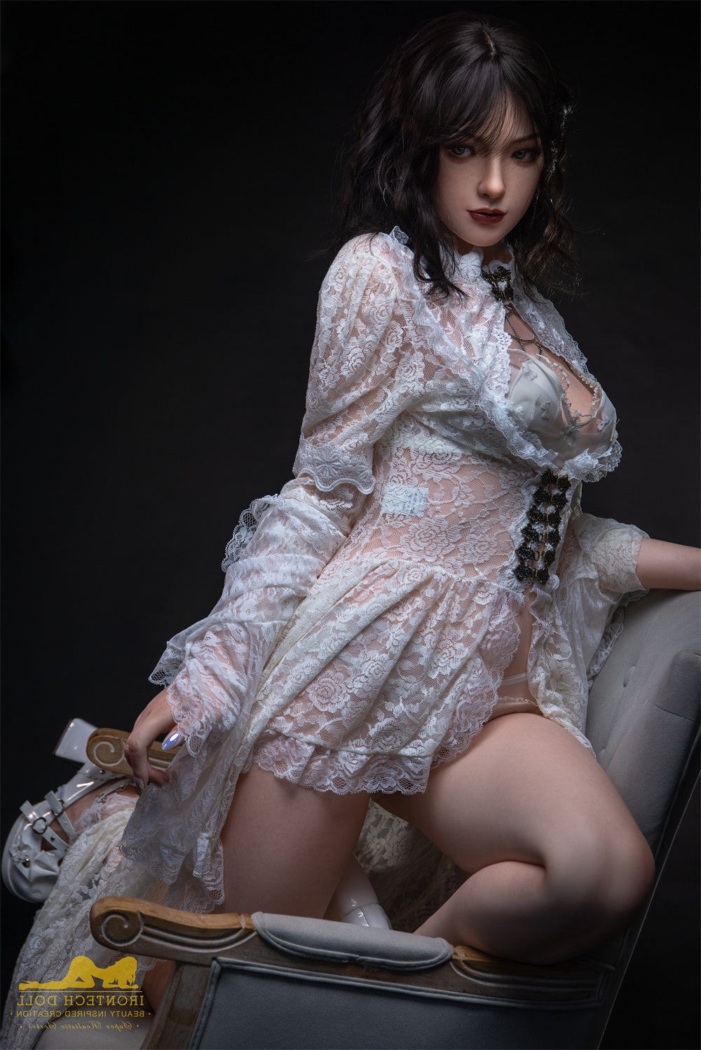 163cm/5ft4 C-Cup Bubble Butt Full Silicone Love Doll with S36 Head Irontech