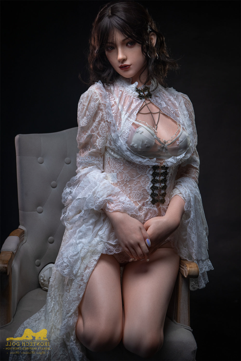 163cm/5ft4 C-Cup Bubble Butt Full Silicone Love Doll with S36 Head Irontech